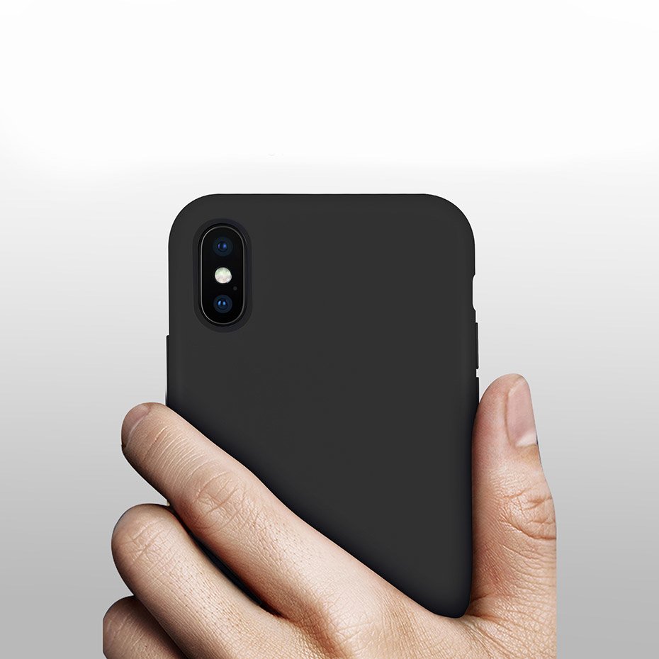 Pokrowiec Silicone Case czarny Apple iPhone 8 Plus / 8