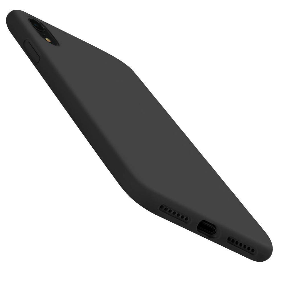 Pokrowiec Silicone Case czarny Apple iPhone XR / 5