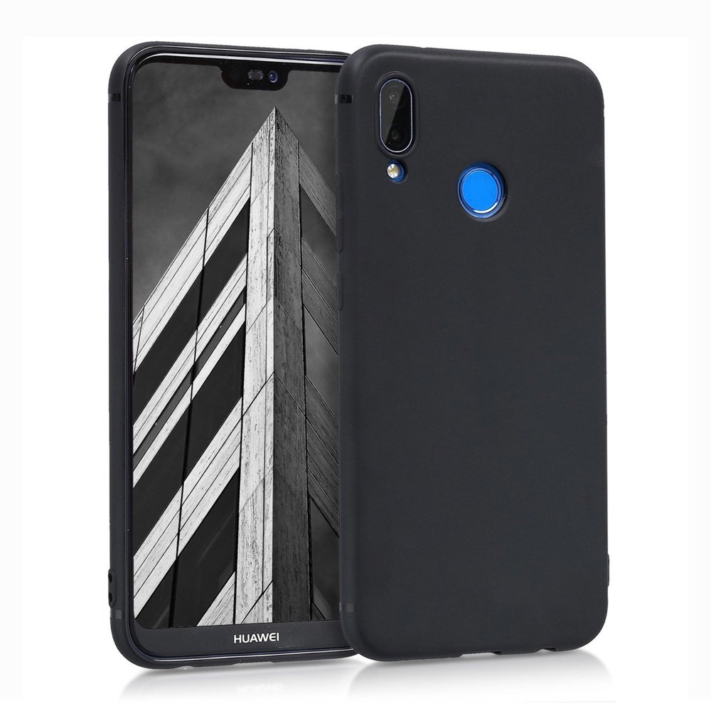 Pokrowiec Silicone Case czarny Huawei P20 Lite
