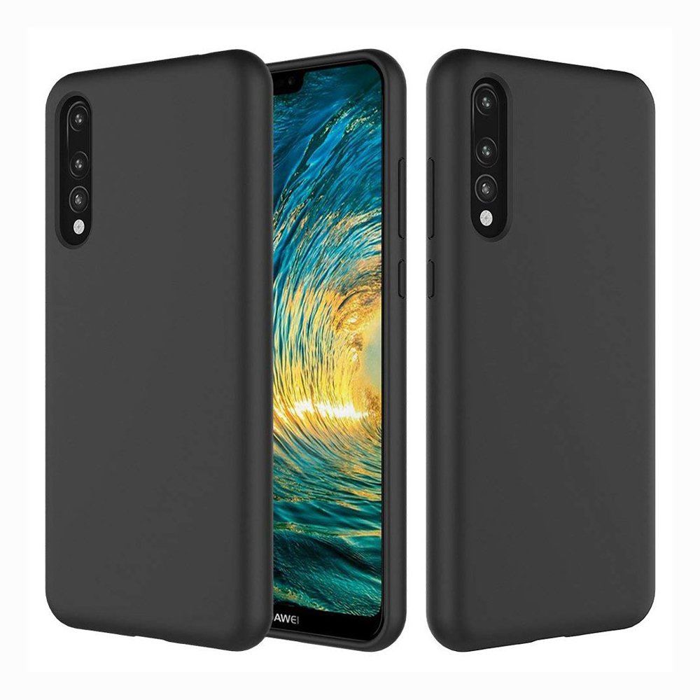 Pokrowiec Silicone Case czarny Huawei P20 Pro