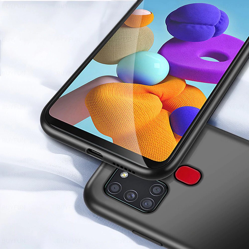 Pokrowiec Silicone Case czarny Samsung Galaxy A21s / 11