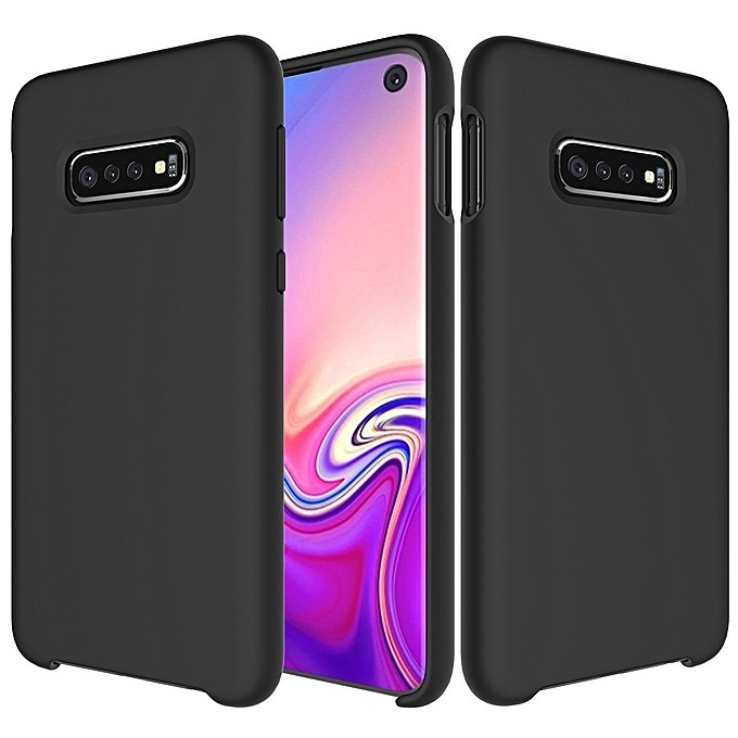 Pokrowiec Silicone Case czarny Samsung Galaxy S10