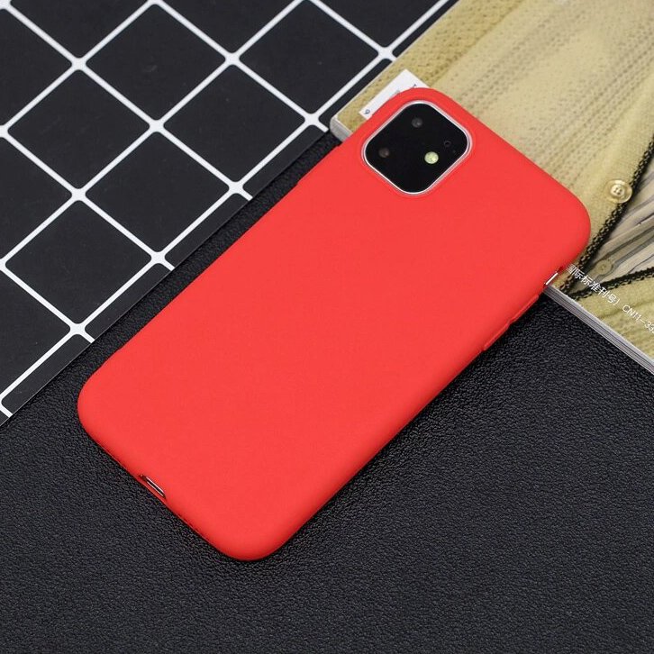 Pokrowiec Silicone Case czerwony Apple iPhone 11 / 5