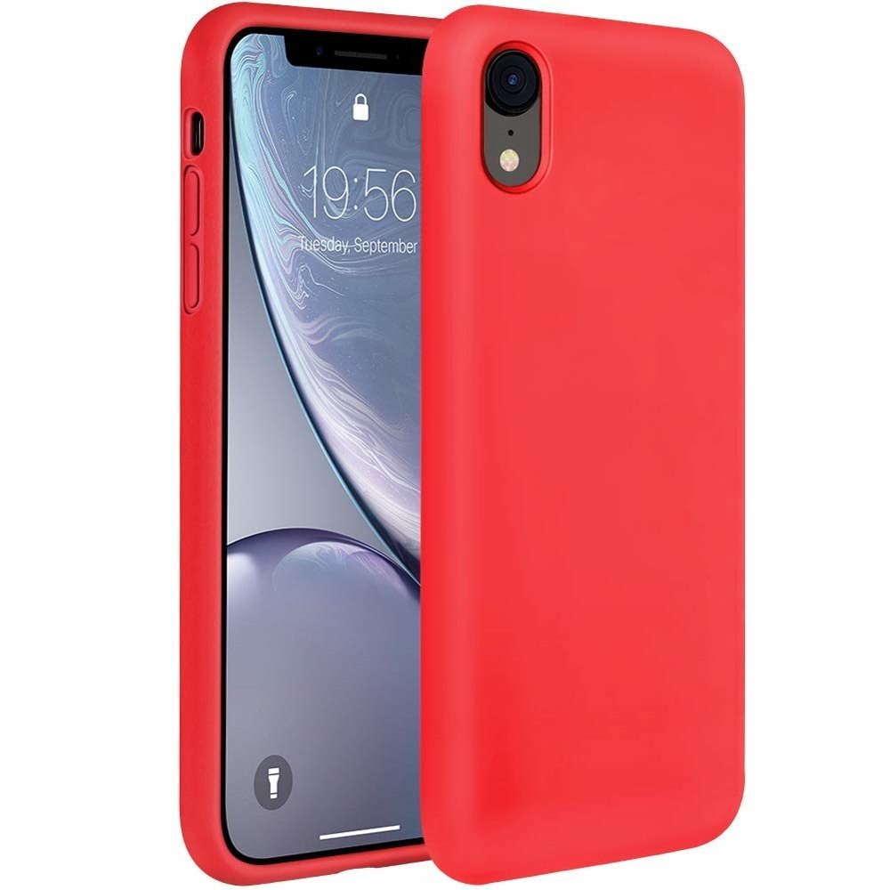 Pokrowiec Silicone Case czerwony Apple iPhone XR