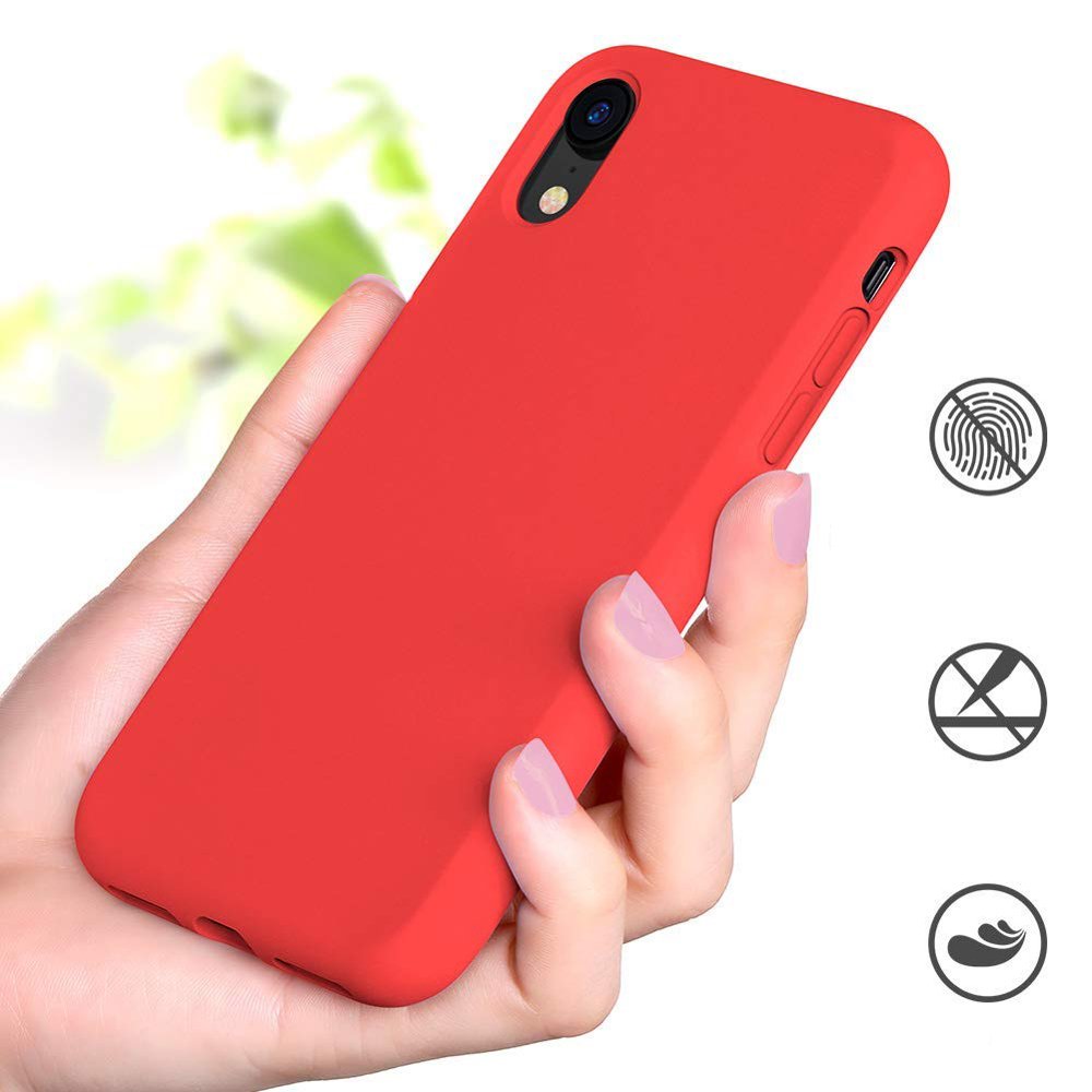 Pokrowiec Silicone Case czerwony Apple iPhone XR / 4