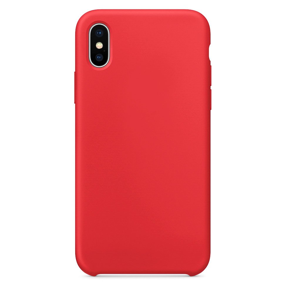 Pokrowiec Silicone Case czerwony Apple iPhone XS