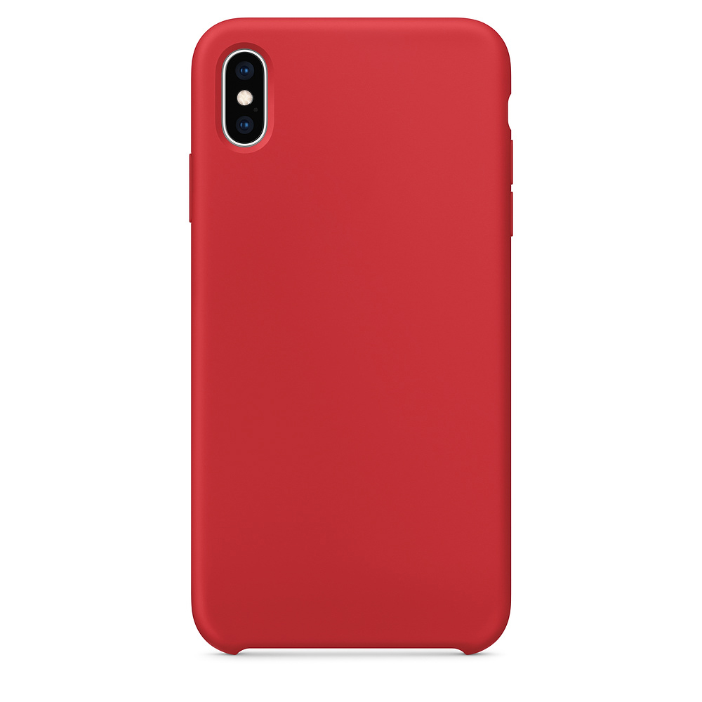 Pokrowiec Silicone Case czerwony Apple iPhone XS Max / 3