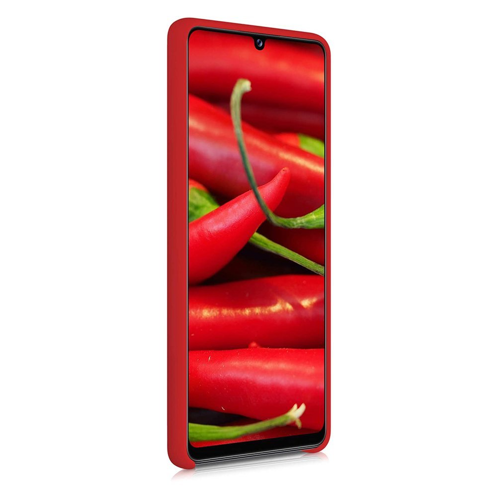 Pokrowiec Silicone Case czerwony Samsung Galaxy A42 5G / 3