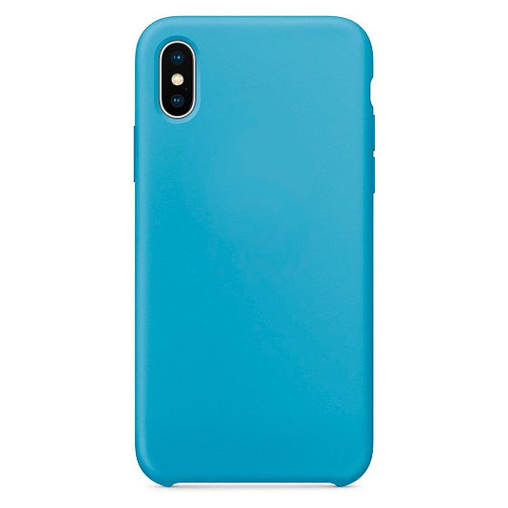 Pokrowiec Silicone Case niebieski Apple iPhone XS