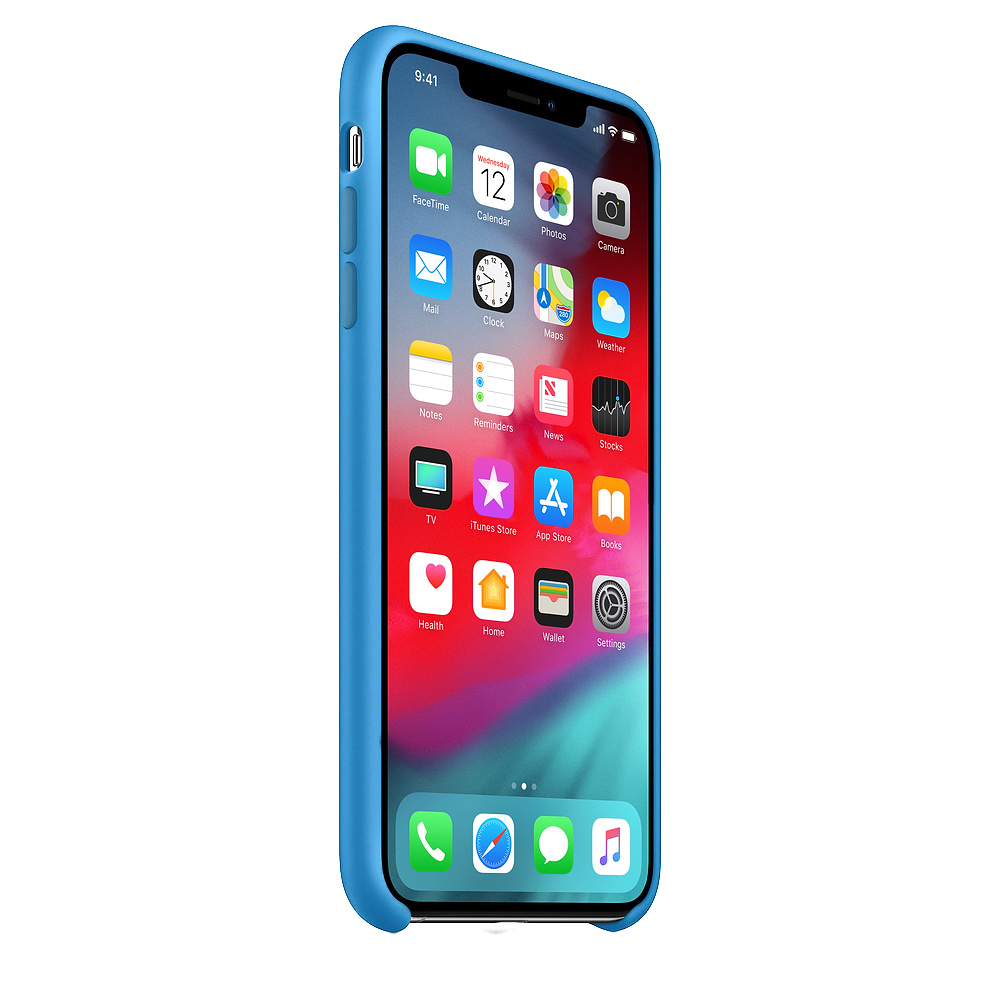 Pokrowiec Silicone Case niebieski Apple iPhone XS Max / 2