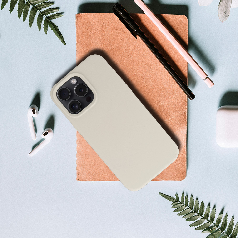 Pokrowiec Silicone Lite Case be�owy Xiaomi 15 5G / 6