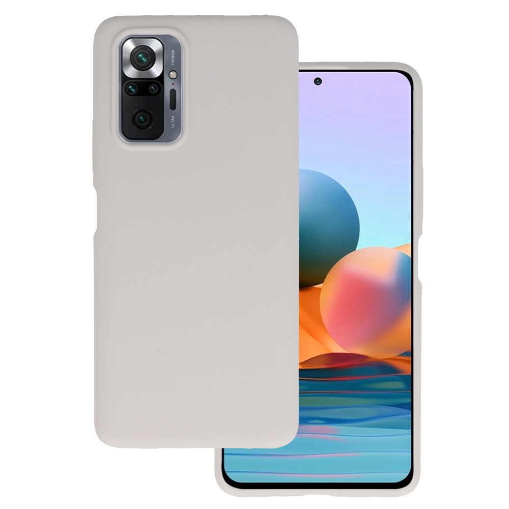 Pokrowiec Silicone Lite Case be�owy Xiaomi Redmi Note 10 Pro Max