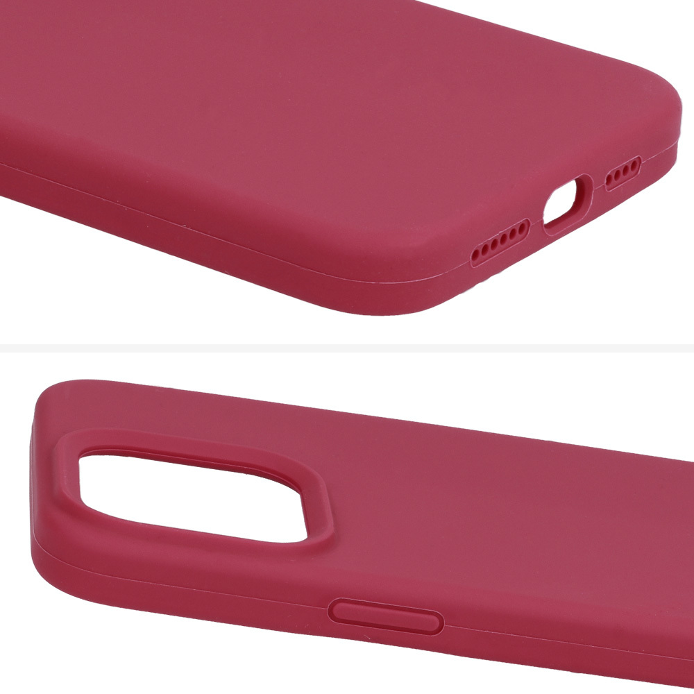 Pokrowiec Silicone Lite Case bordowy Apple iPhone 12 Pro / 5