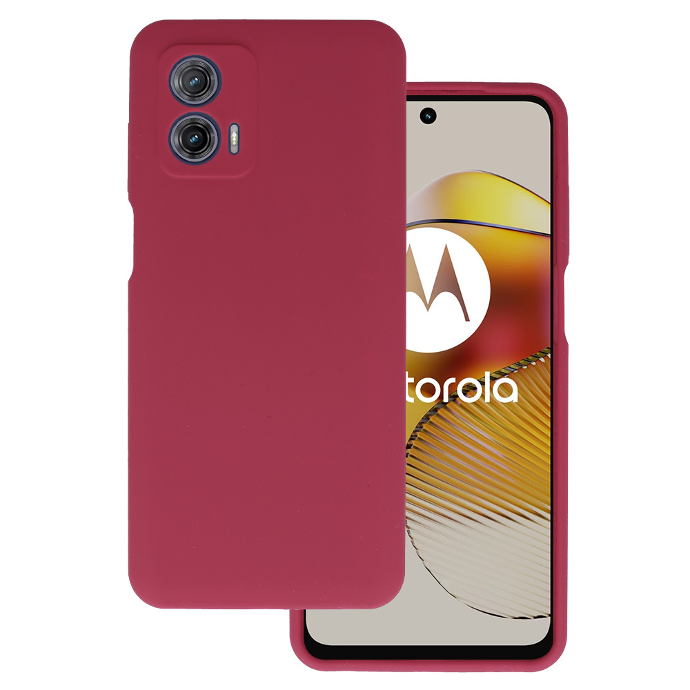 Pokrowiec Silicone Lite Case bordowy Motorola Moto G73