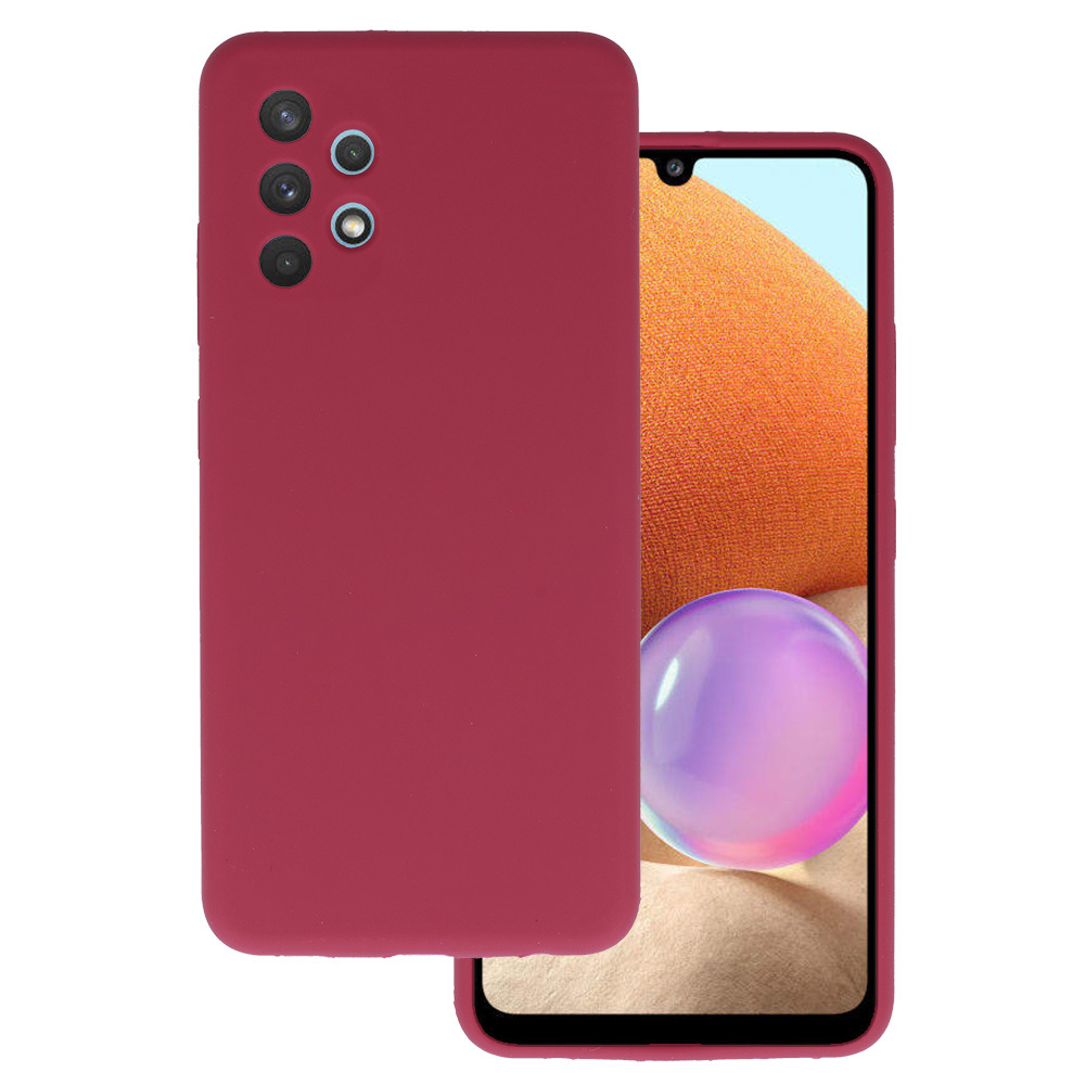 Pokrowiec Silicone Lite Case bordowy Samsung A32 4G
