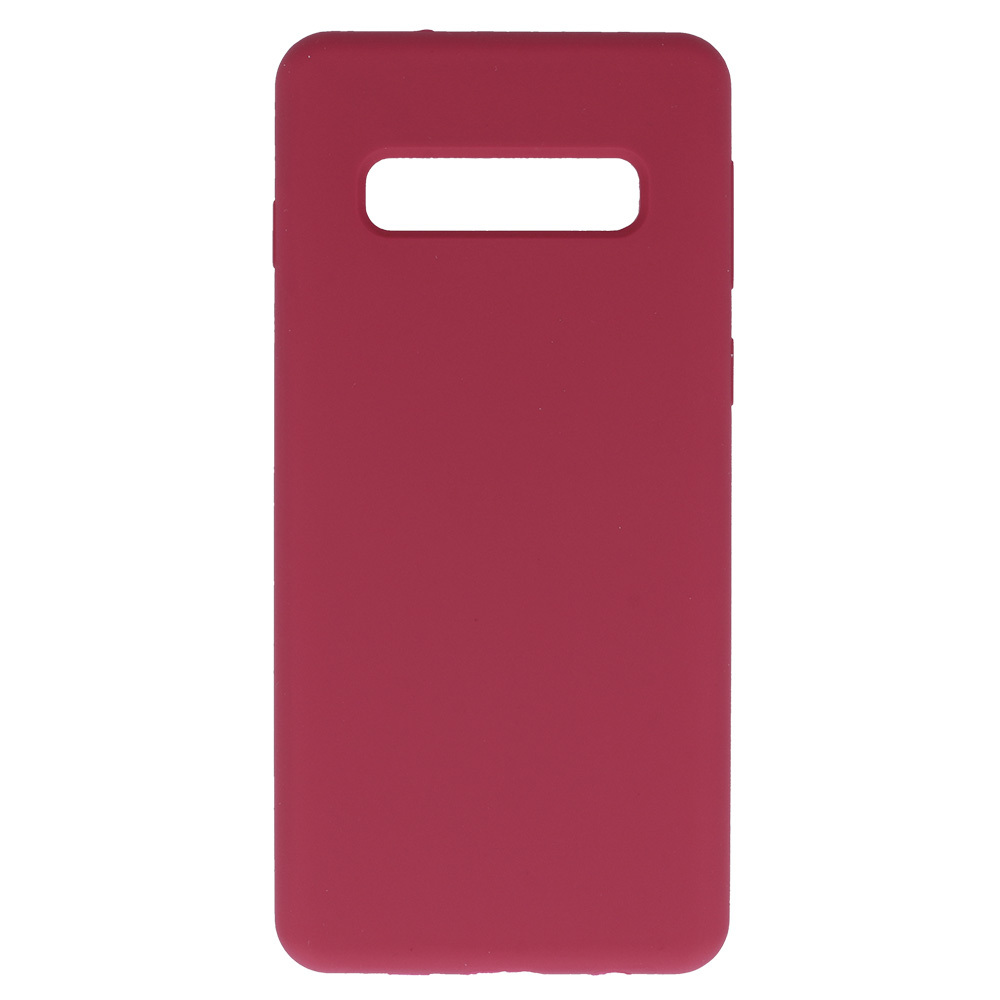 Pokrowiec Silicone Lite Case bordowy Samsung Galaxy S10 / 2