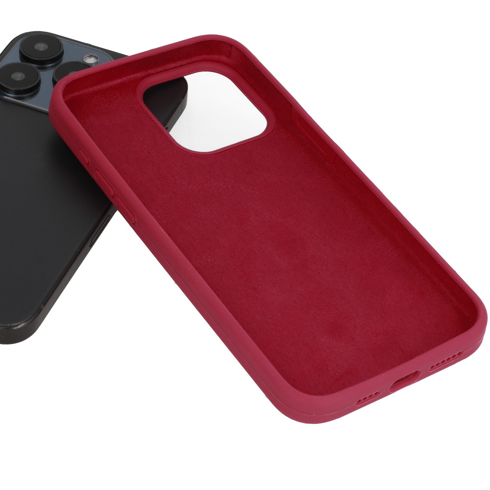 Pokrowiec Silicone Lite Case bordowy Apple iPhone 17e / 4