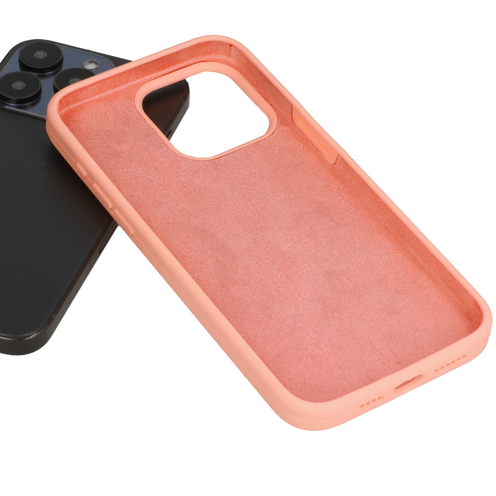 Pokrowiec Silicone Lite Case brzoskwiniowy Apple iPhone XS / 4