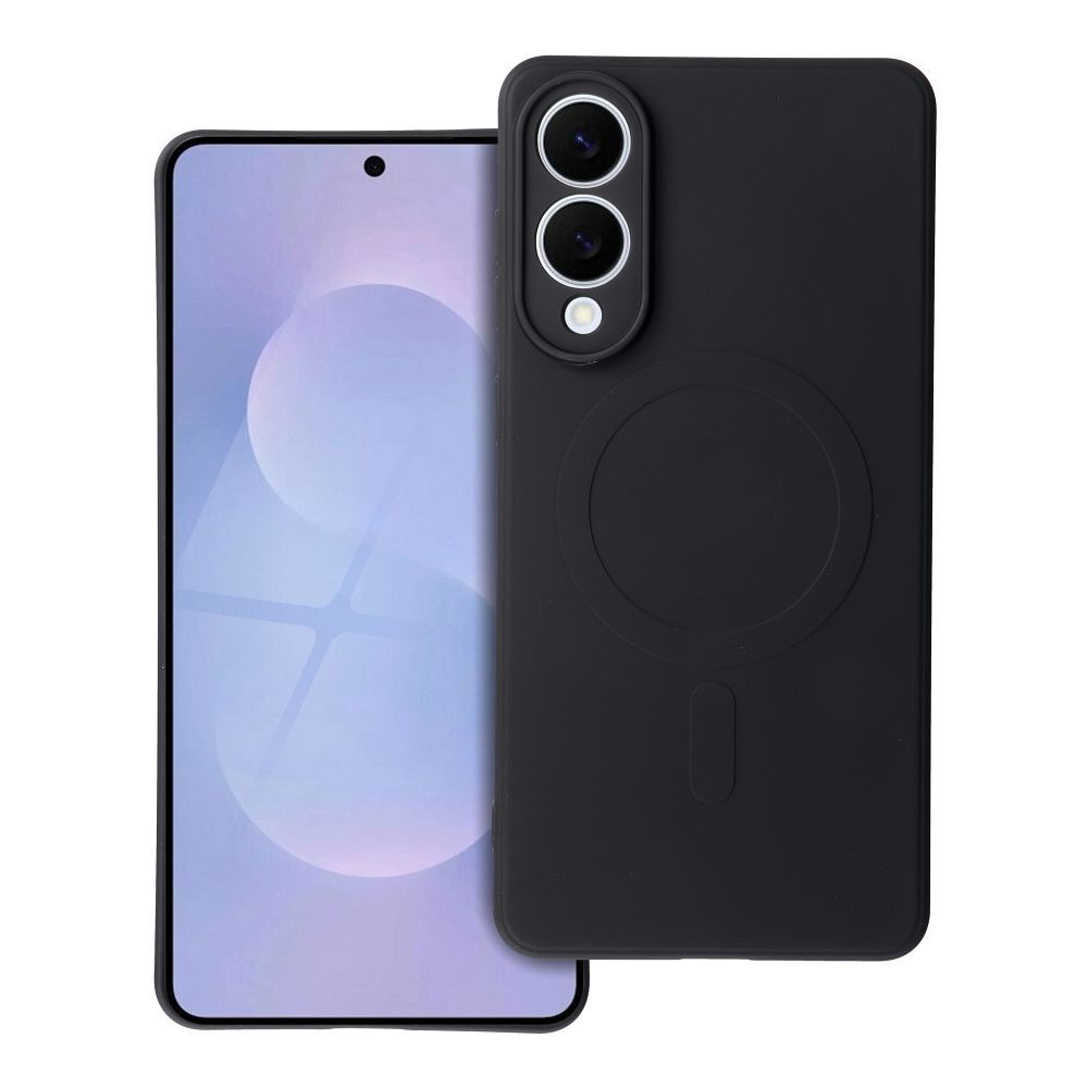 Pokrowiec Silicone Mag Cover MagSafe czarny Samsung Galaxy S25 Edge