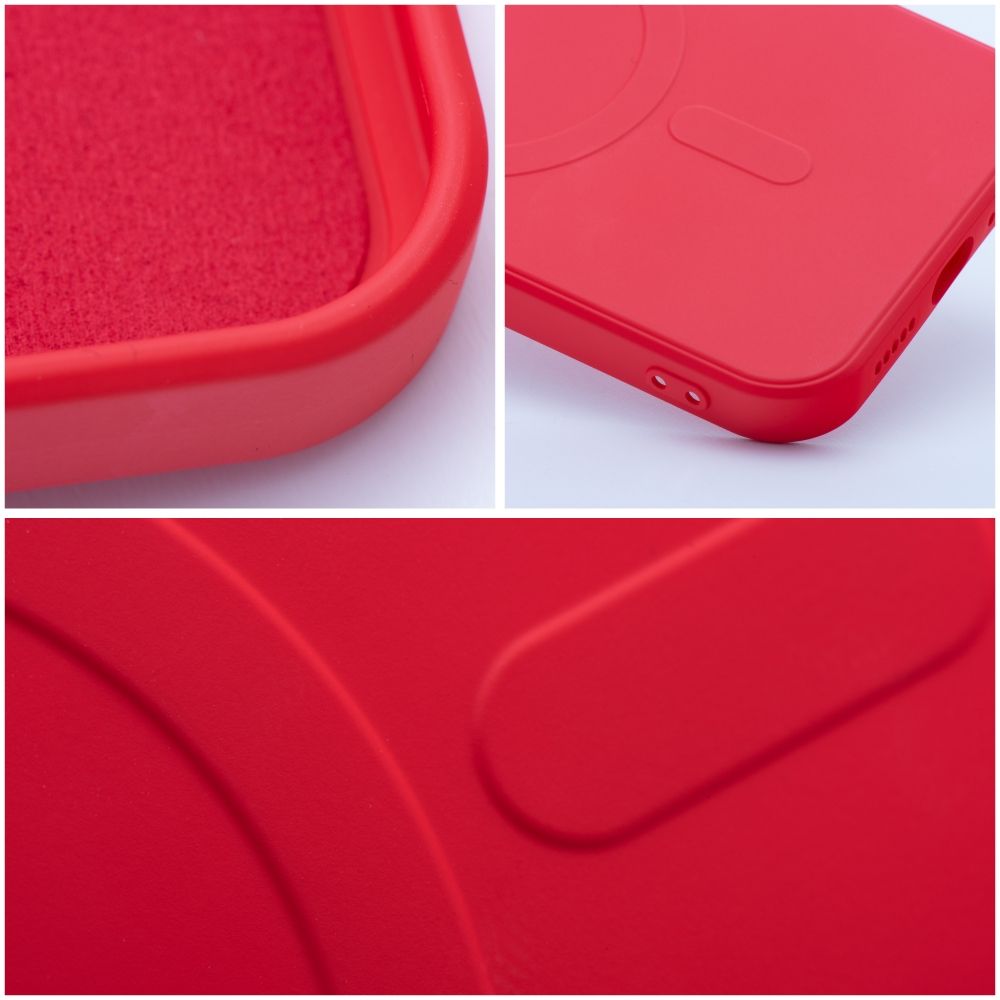 Pokrowiec Silicone Mag Cover MagSafe czerwony Apple iPhone 12 Mini / 11