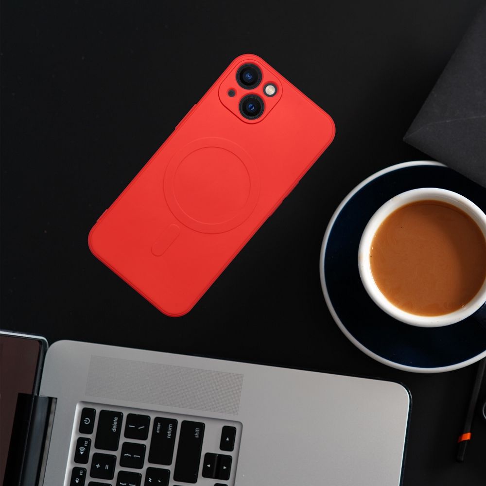 Pokrowiec Silicone Mag Cover MagSafe czerwony Apple iPhone 13 Mini / 4
