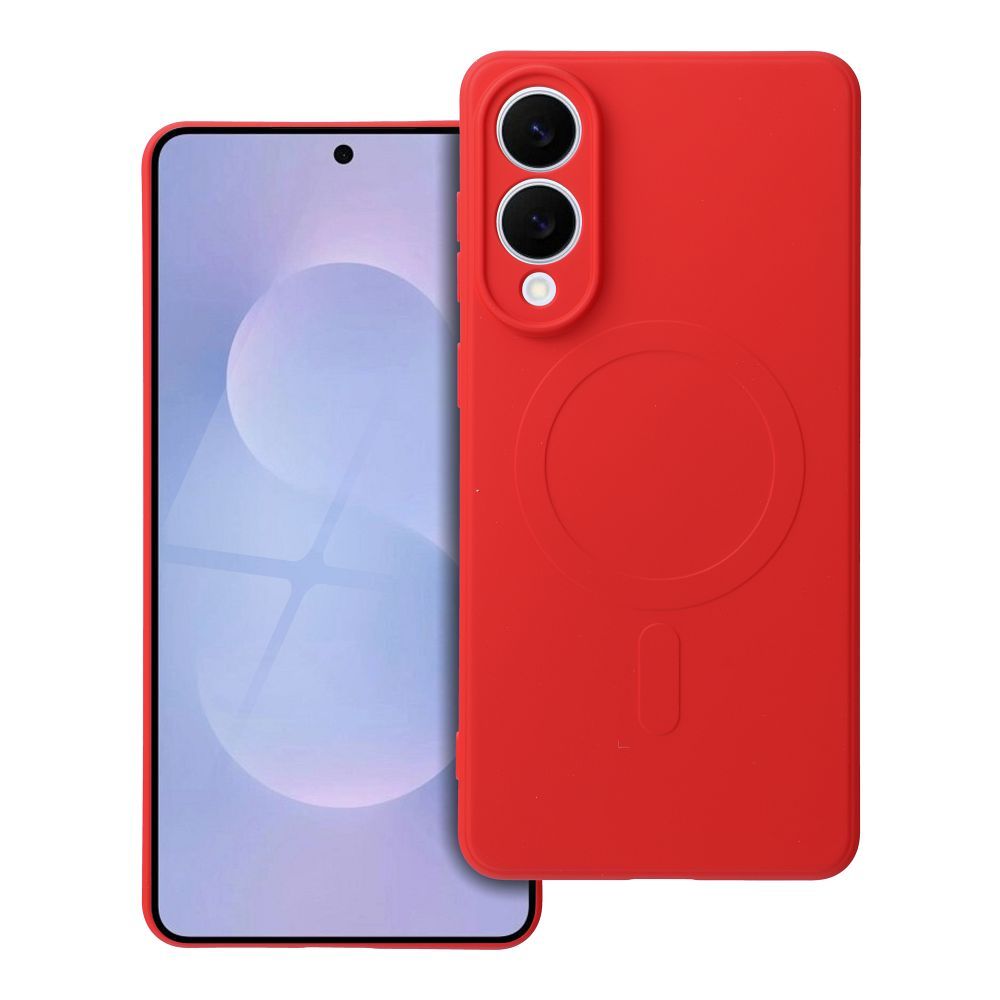 Pokrowiec Silicone Mag Cover MagSafe czerwony Samsung Galaxy S25 Edge