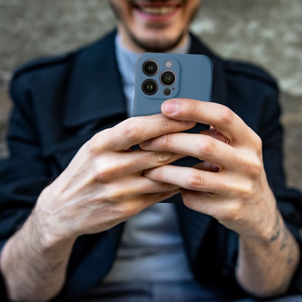 Pokrowiec Silicone Mag Cover MagSafe niebieski Apple iPhone SE 2020 / 8