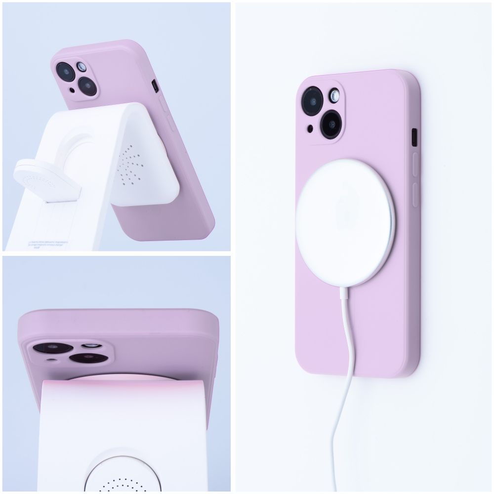 Pokrowiec Silicone Mag Cover MagSafe rowy Apple iPhone 12 / 8