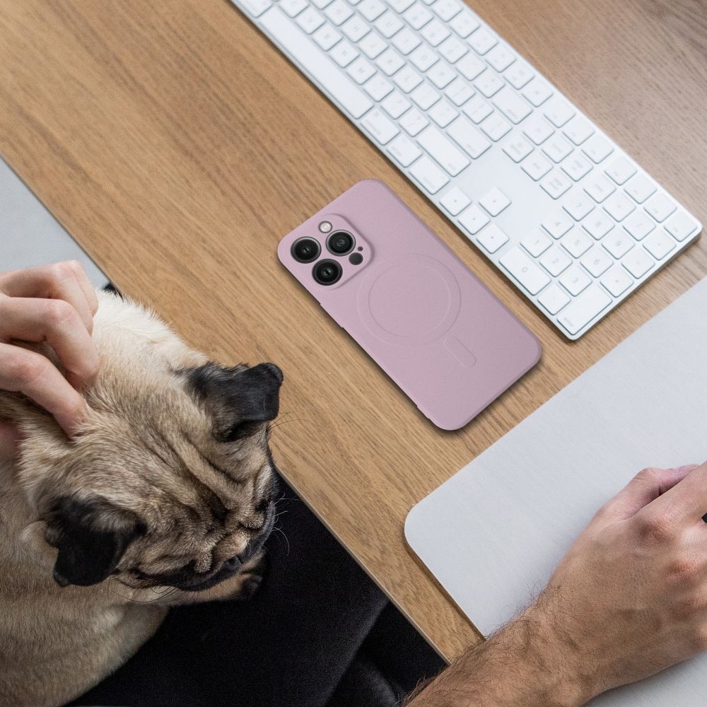 Pokrowiec Silicone Mag Cover MagSafe r�owy Apple iPhone 7 / 7