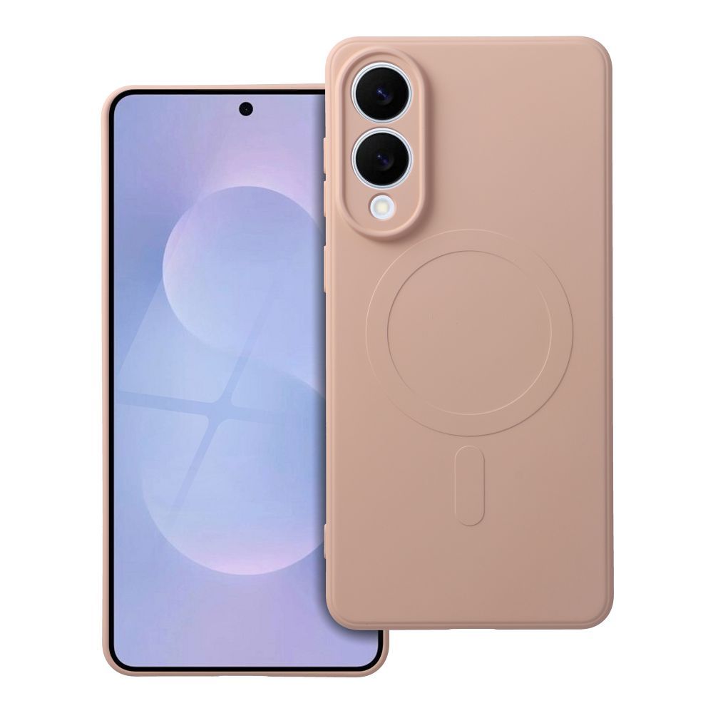 Pokrowiec Silicone Mag Cover MagSafe r�owy Samsung Galaxy S25 Edge