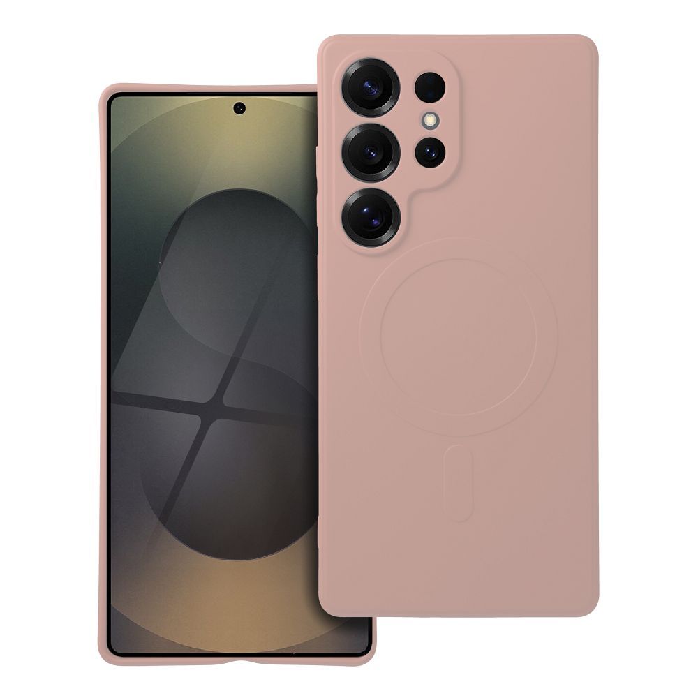 Pokrowiec Silicone Mag Cover MagSafe r�owy Samsung Galaxy S25 Ultra