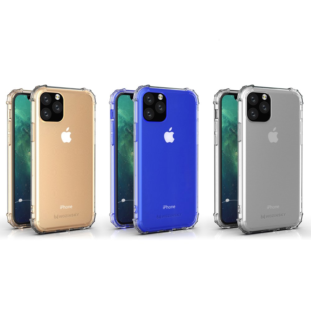 Pokrowiec silikonowy Anti Shock przeźroczysty Apple iPhone 11 Pro Max / 12 Pokrowiec silikonowy Anti Shock przeźroczysty Apple iPhone 11 Pro Max / 12