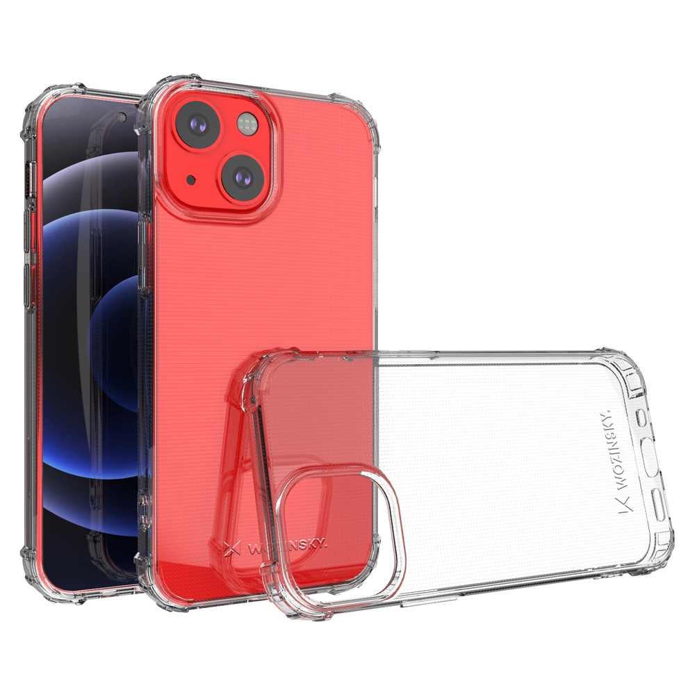 Pokrowiec silikonowy Anti Shock przeźroczysty Apple iPhone 13 Mini Pokrowiec silikonowy Anti Shock przeźroczysty Apple iPhone 13 Mini