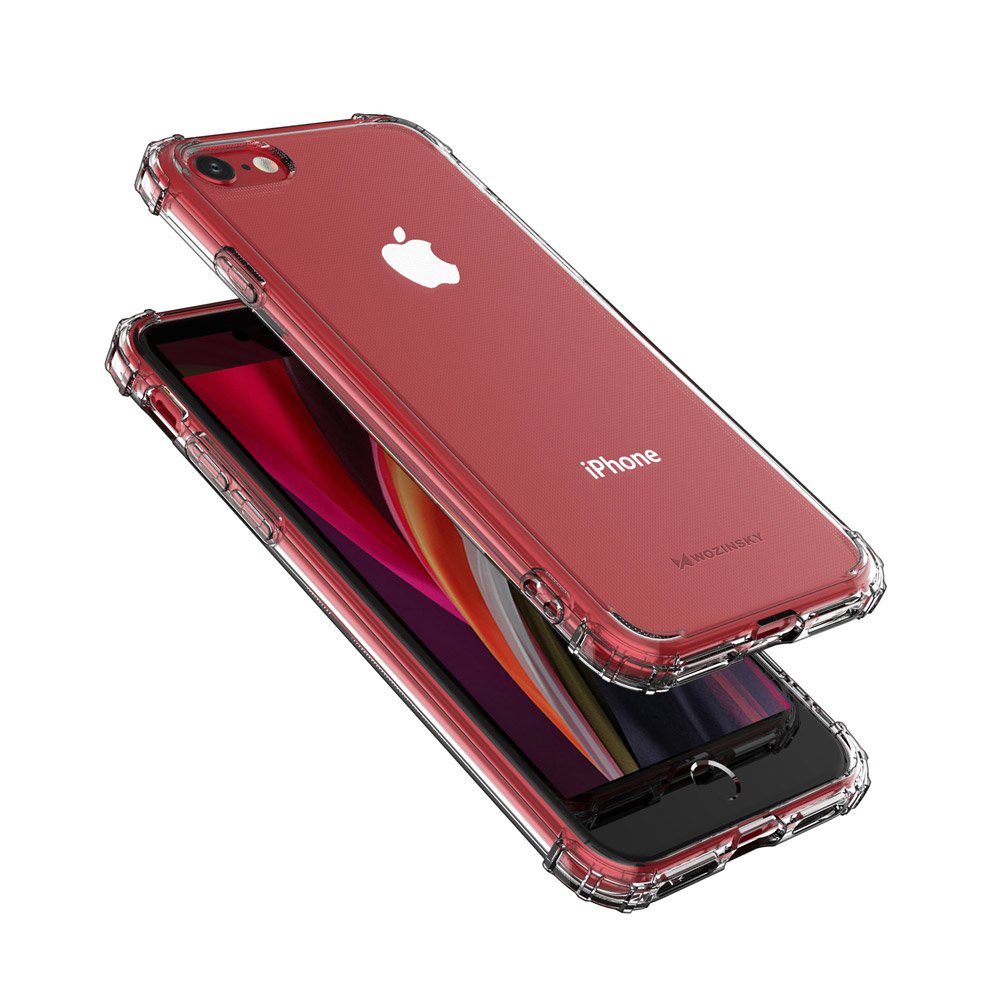 Pokrowiec silikonowy Anti Shock przeroczysty Apple iPhone 8 / 4