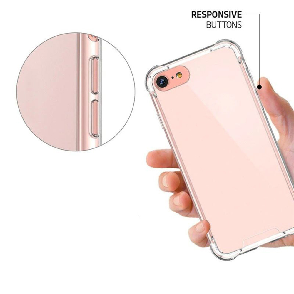 Pokrowiec silikonowy Anti Shock przeroczysty Apple iPhone SE 2022 / 8