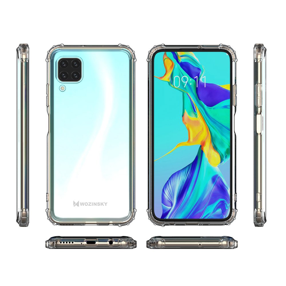 Pokrowiec silikonowy Anti Shock prze�roczysty Huawei P40 Lite / 9