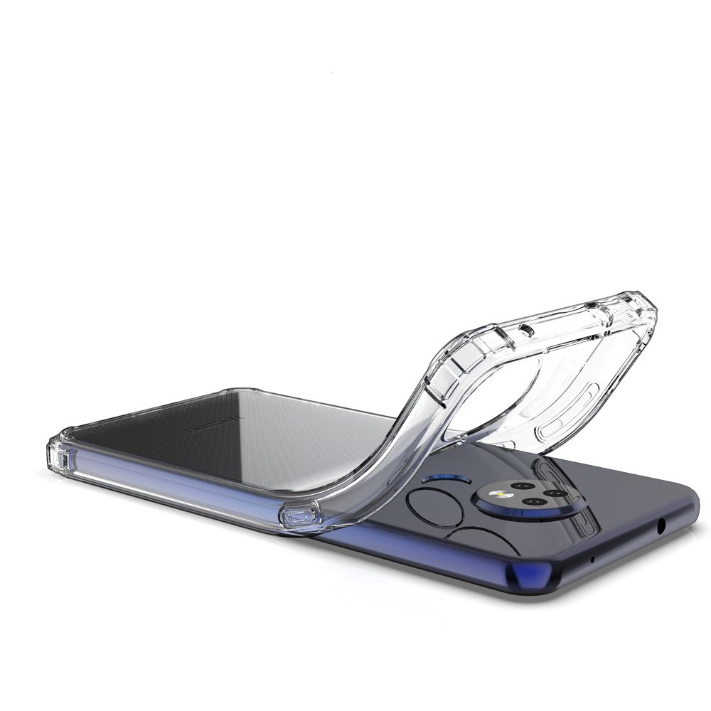 Pokrowiec silikonowy Anti Shock przeźroczysty Nokia 6.2 / 10 Pokrowiec silikonowy Anti Shock przeźroczysty Nokia 6.2 / 10