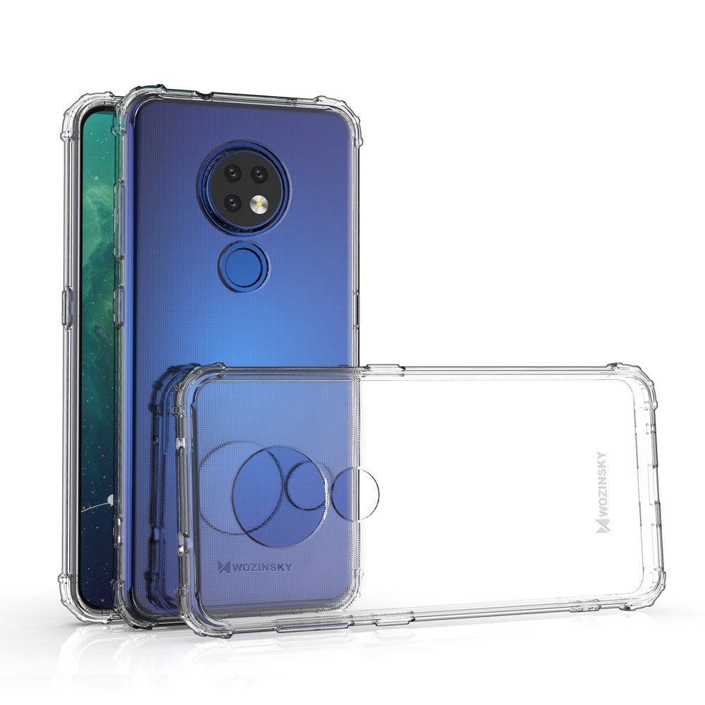 Pokrowiec silikonowy Anti Shock przeźroczysty Nokia 6.2 / 2 Pokrowiec silikonowy Anti Shock przeźroczysty Nokia 6.2 / 2