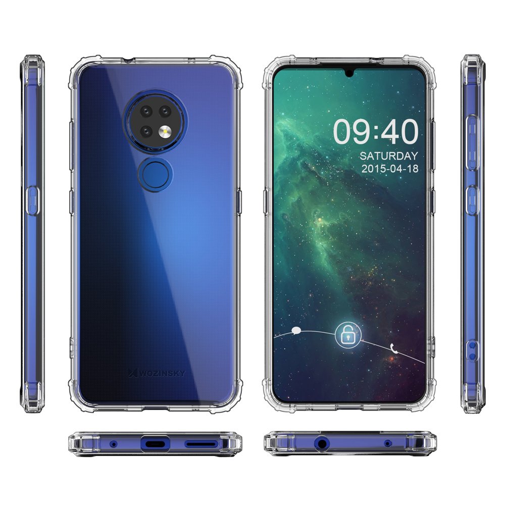 Pokrowiec silikonowy Anti Shock prze�roczysty Nokia 7.2 / 9