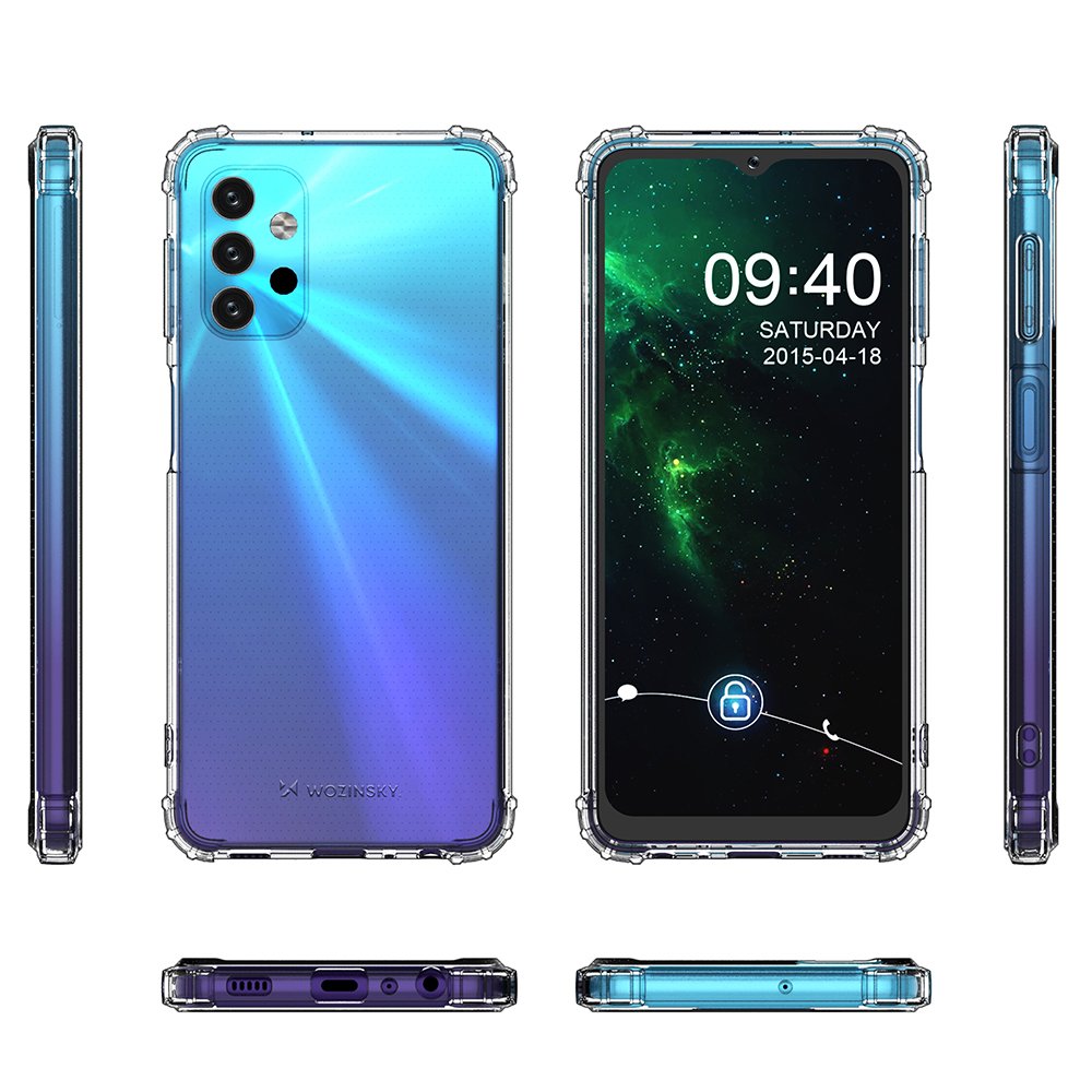 Pokrowiec silikonowy Anti Shock prze�roczysty Samsung A32 5G / 7