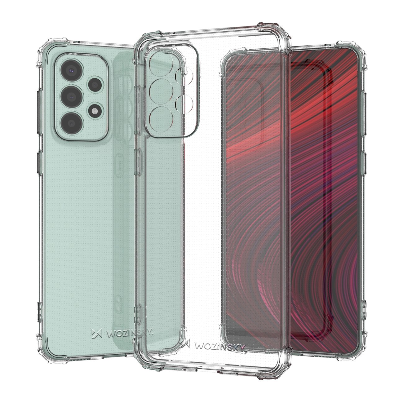 Pokrowiec silikonowy Anti Shock przeźroczysty Samsung Galaxy A33 5G / 2 Pokrowiec silikonowy Anti Shock przeźroczysty Samsung Galaxy A33 5G / 2