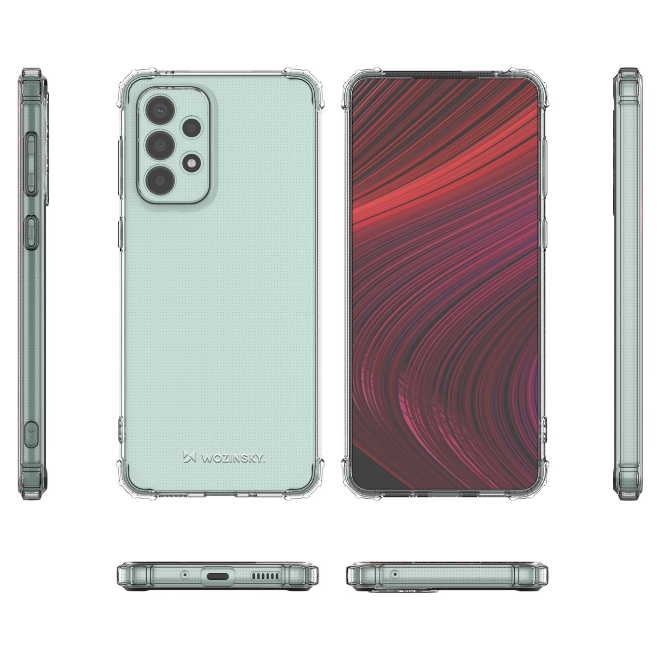 Pokrowiec silikonowy Anti Shock przeźroczysty Samsung Galaxy A33 5G / 8 Pokrowiec silikonowy Anti Shock przeźroczysty Samsung Galaxy A33 5G / 8