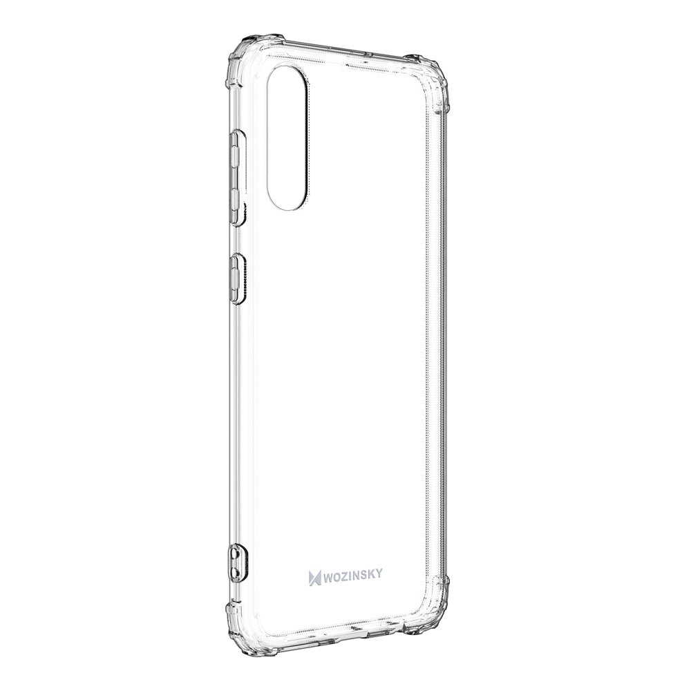 Pokrowiec silikonowy Anti Shock przeźroczysty Samsung Galaxy A30s / 6 Pokrowiec silikonowy Anti Shock przeźroczysty Samsung Galaxy A30s / 6