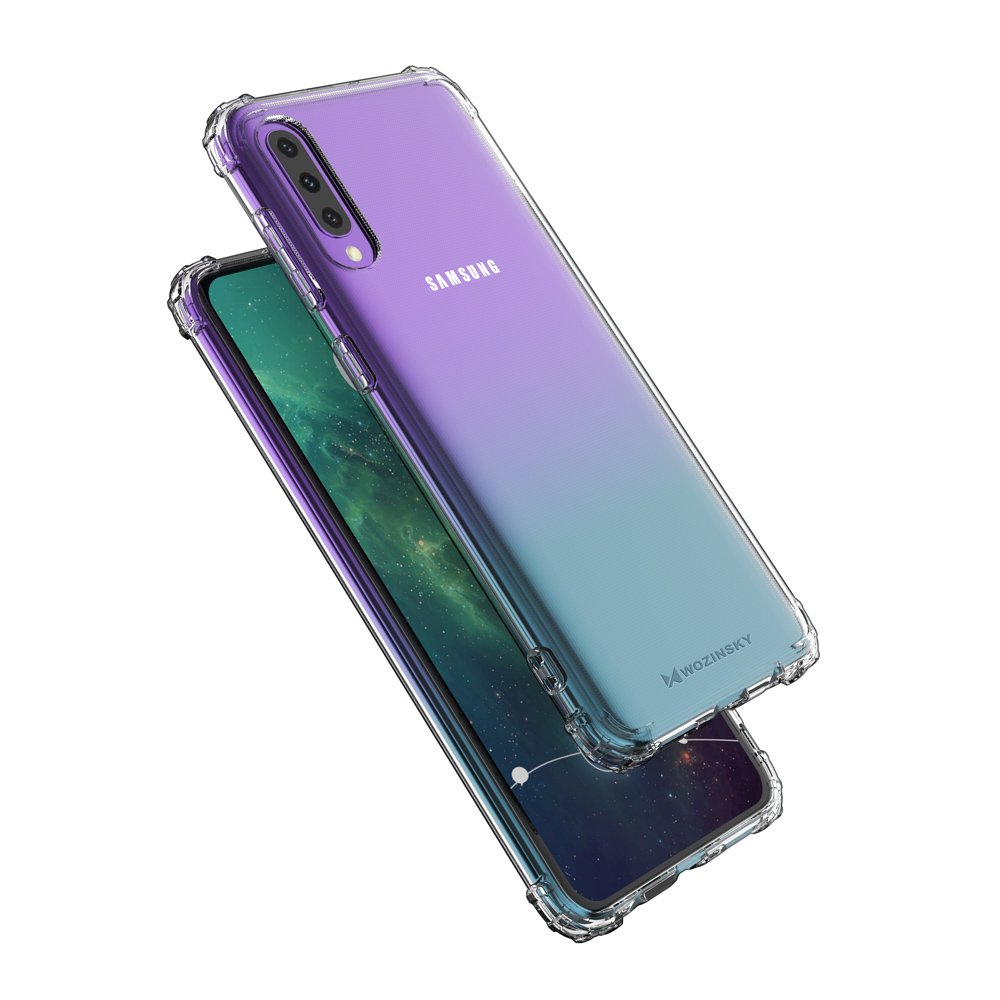 Pokrowiec silikonowy Anti Shock prze�roczysty Samsung Galaxy A50s / 7