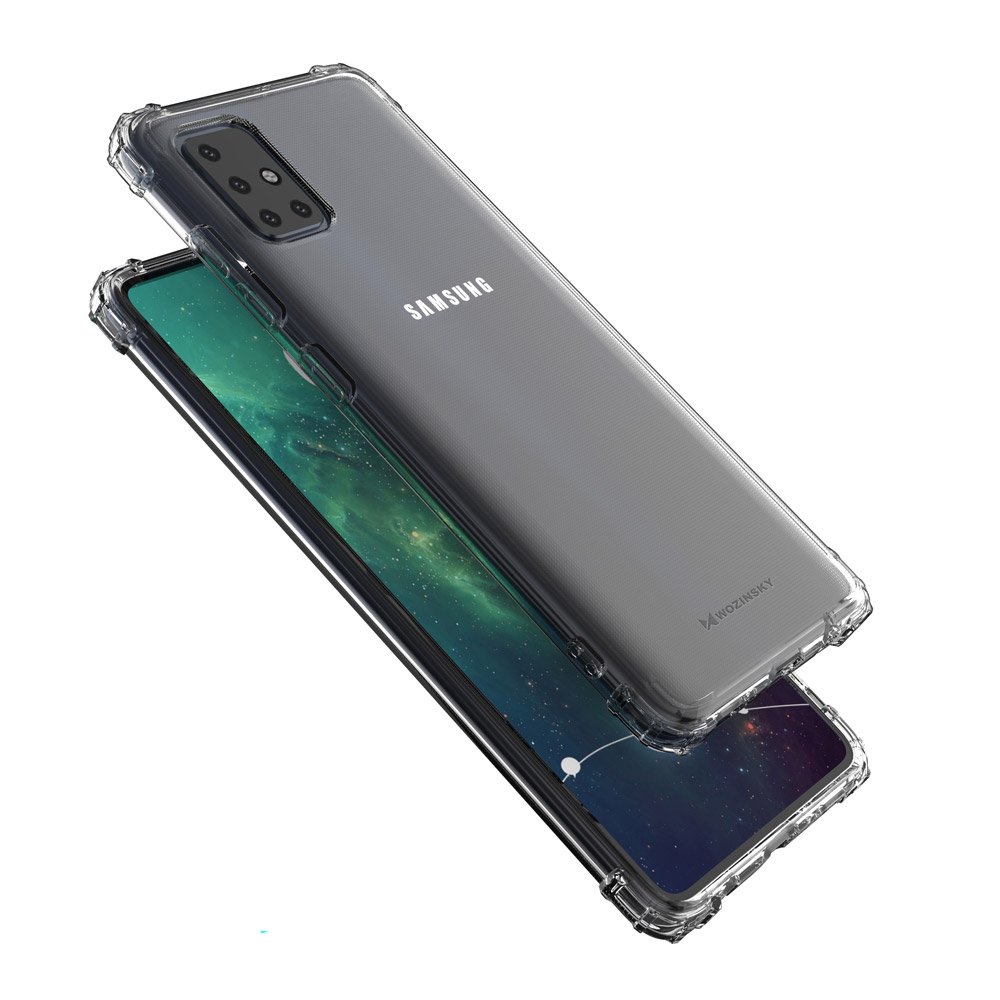Pokrowiec silikonowy Anti Shock prze�roczysty Samsung Galaxy A51 / 6