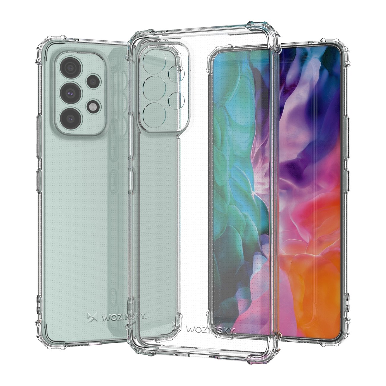 Pokrowiec silikonowy Anti Shock prze�roczysty Samsung Galaxy A53 5G / 2