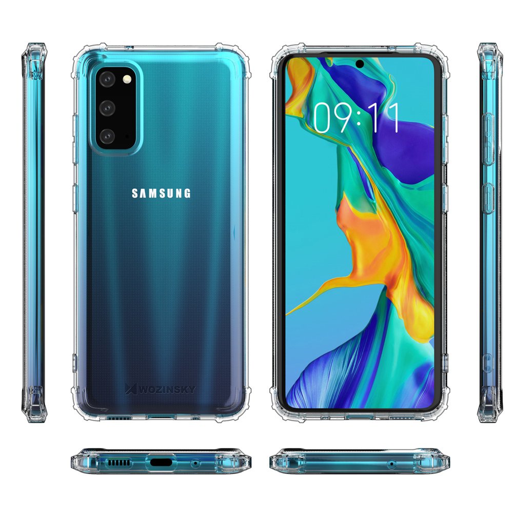 Pokrowiec silikonowy Anti Shock prze�roczysty Samsung Galaxy S20 / 9