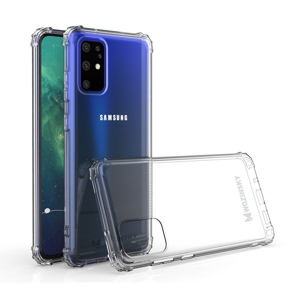 Pokrowiec silikonowy Anti Shock przeźroczysty Samsung Galaxy S20 Plus / 2 Pokrowiec silikonowy Anti Shock przeźroczysty Samsung Galaxy S20 Plus / 2