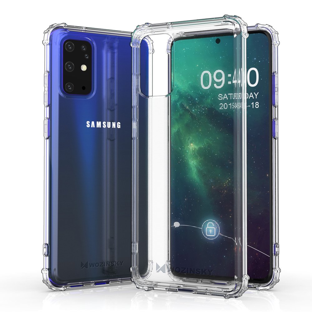 Pokrowiec silikonowy Anti Shock przeźroczysty Samsung Galaxy S20 Plus / 3 Pokrowiec silikonowy Anti Shock przeźroczysty Samsung Galaxy S20 Plus / 3