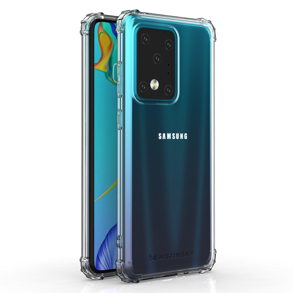 Pokrowiec silikonowy Anti Shock przeroczysty Samsung galaxy S20 Ultra